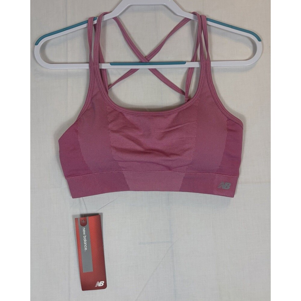New Balance Sports Bra 124490 Pink Women’s Size Large New With Tags NWT